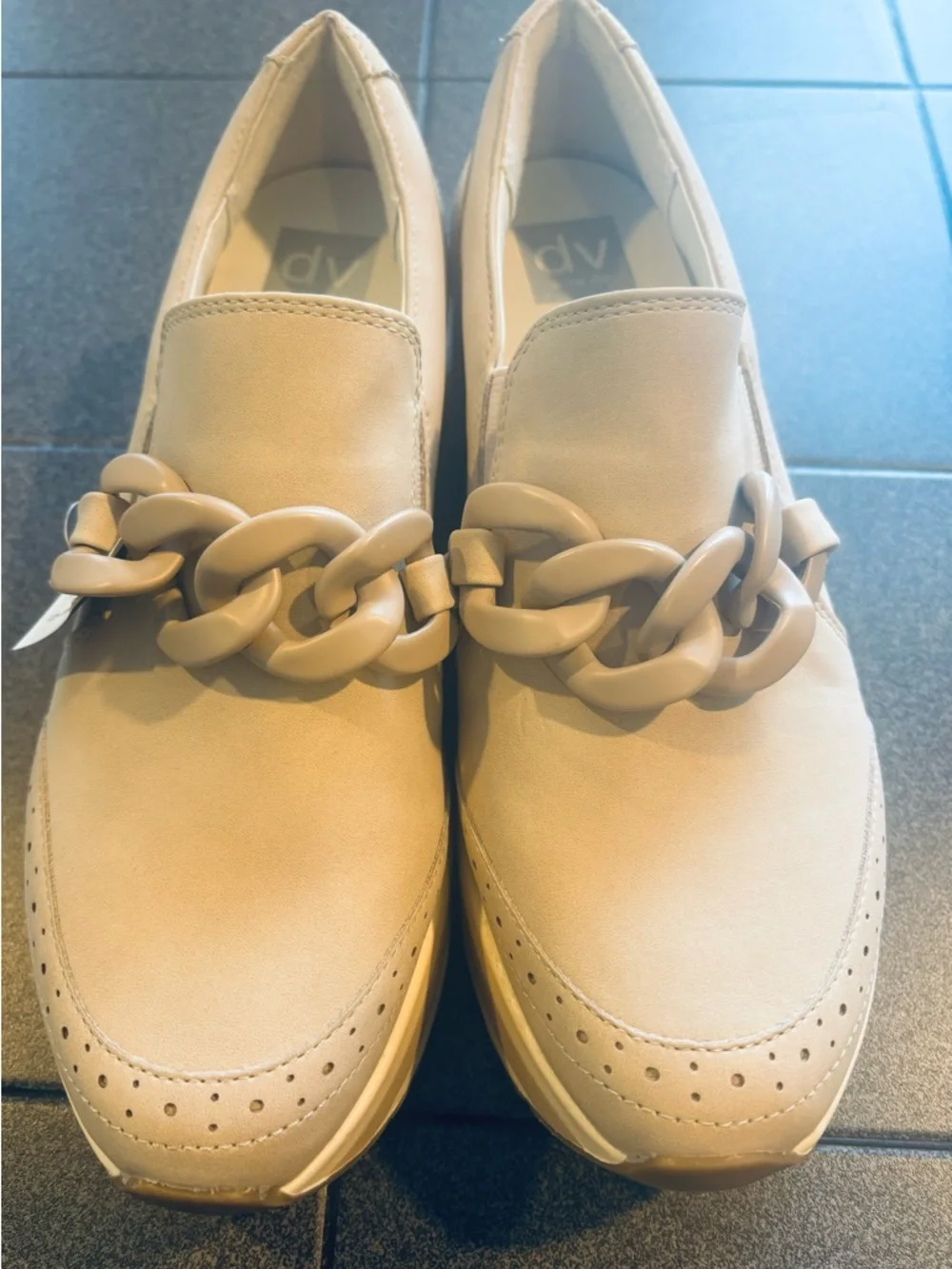 Dolce Vita Chunky Platform Loafers – Cream / Beige – Size 10 – NWOT